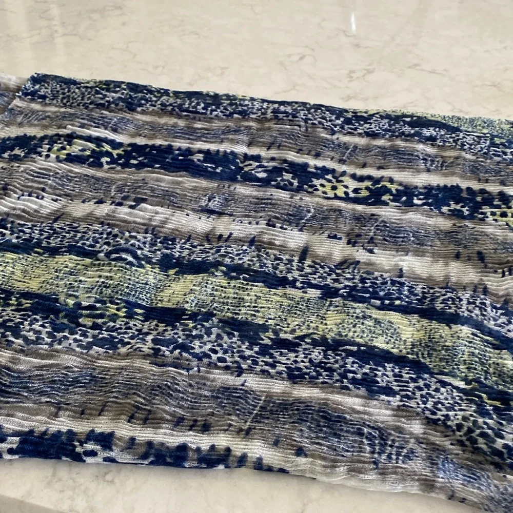 Crinkle infinity scarf